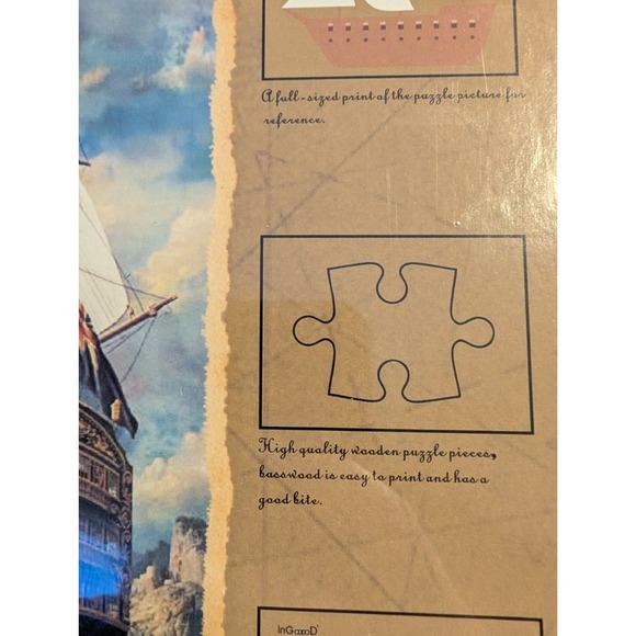 Sailing Ship Puzzles for Adults 1000 Piece Wooden Jigsaw Puzzle Difficult NEW - Picture 8 of 10